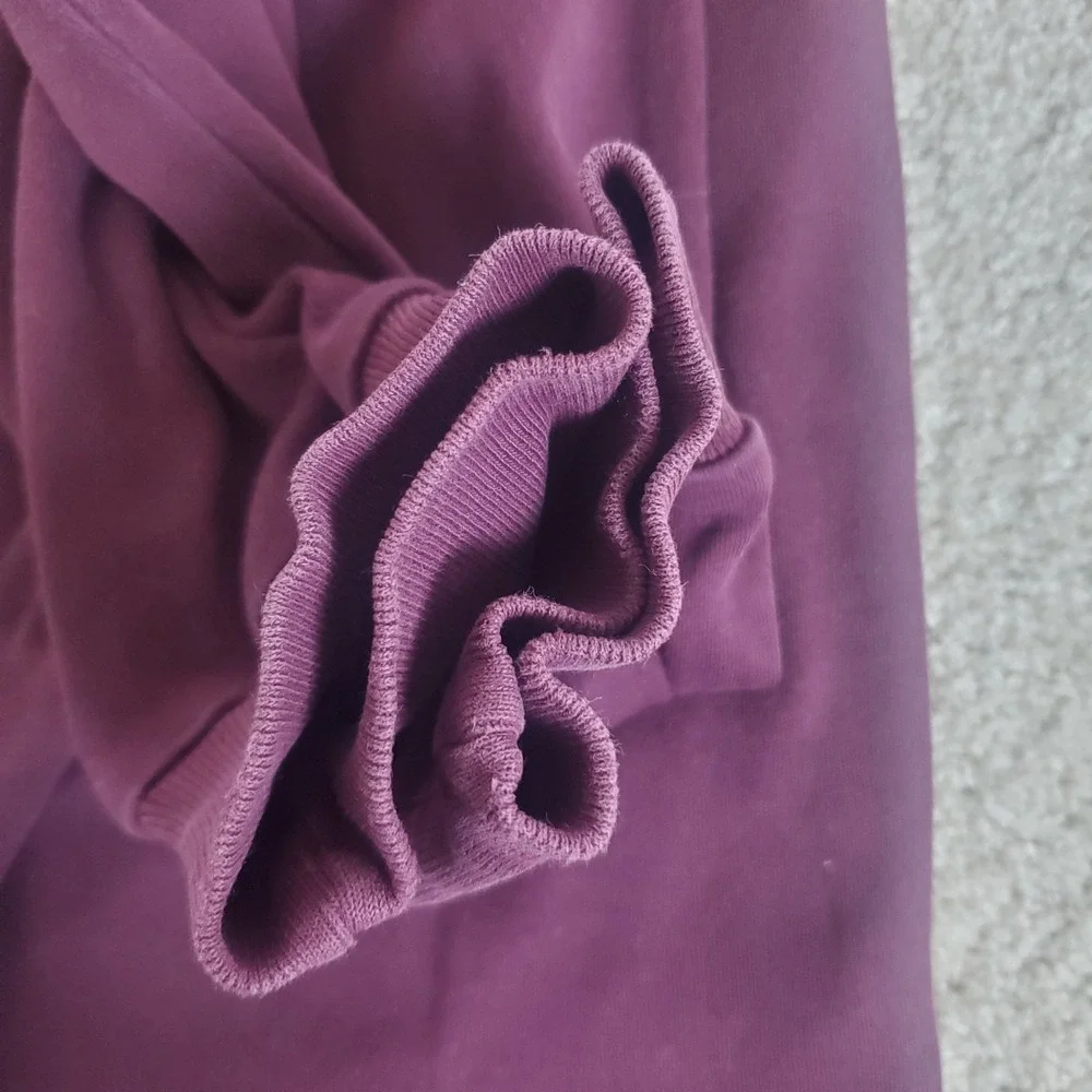 Polo Ralph Lauren Men's Knit Pullover SZ L Burgundy 1/4 Zip Long Sleeve SEE COND